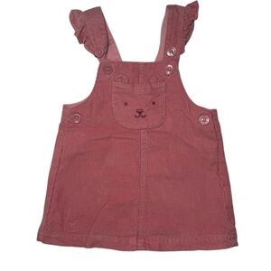 Carter’s Baby Girl Pink Corduroy Pinafore Overall Dress 6M